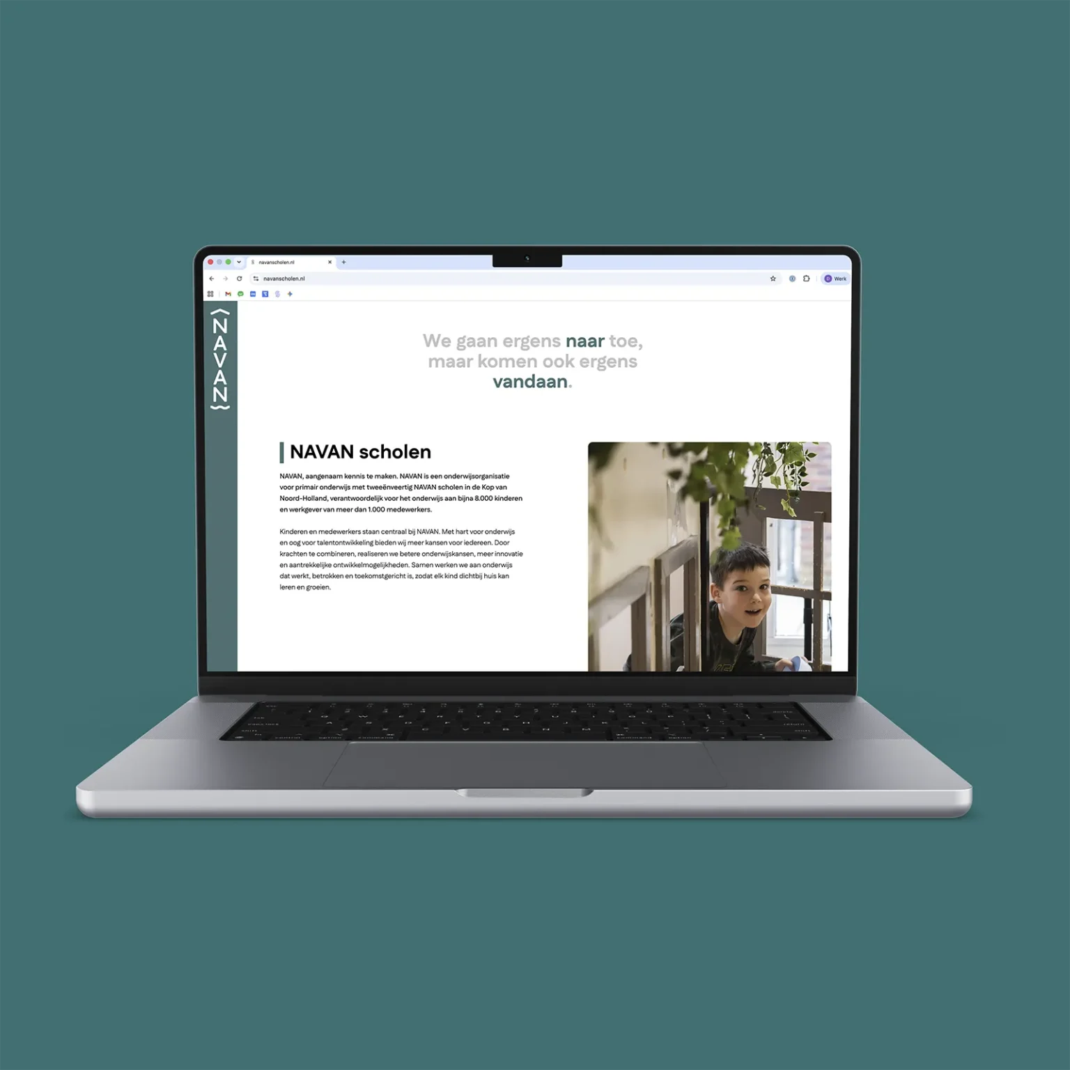 Website screenshot mockup